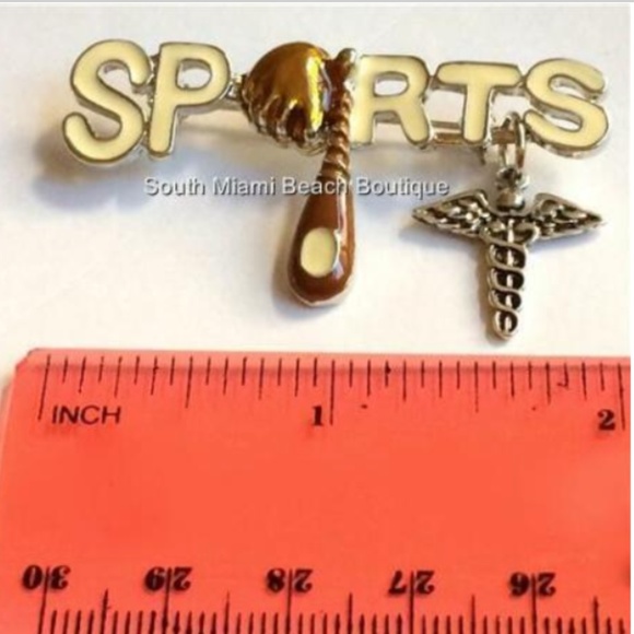 Caduceus Pin Brooch Sports Medicine Doctor Nurse - Picture 7 of 7